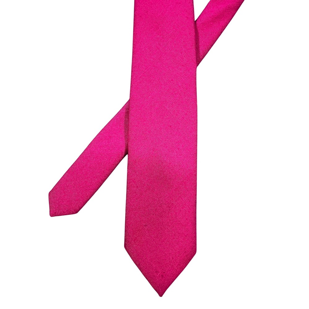 Summit Hill Pink Necktie Mens OS Solid Textured Formal Wedding Accessory